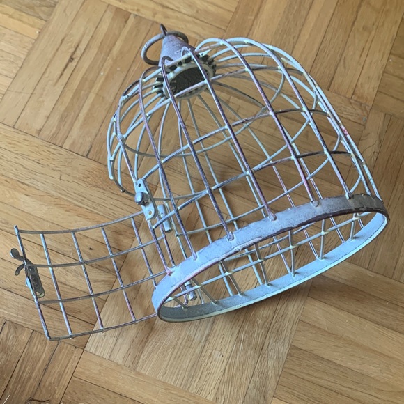 Decorative Metal Birdcage w/ Faux Nest and Eggs - Picture 7 of 16